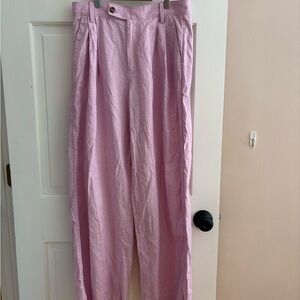 Banana Republic lilac pleated trousers Wide-Leg High-Waisted